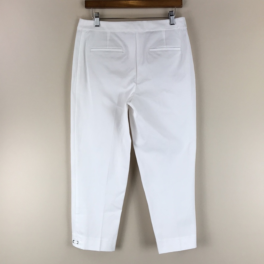 TALBOTS Cropped White Pants NWT - Picture 3 of 12